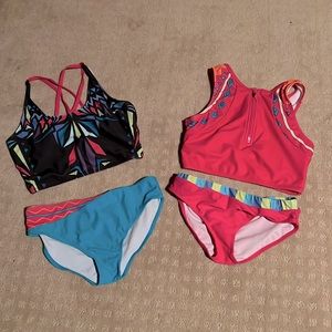 Limeapple 2 piece bathing suits. Bundle set